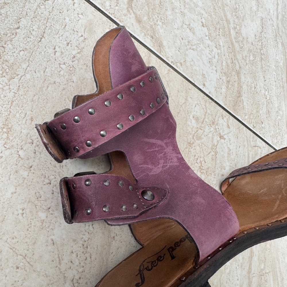 Free People Purple Studded Sandals - Picture 8 of 15